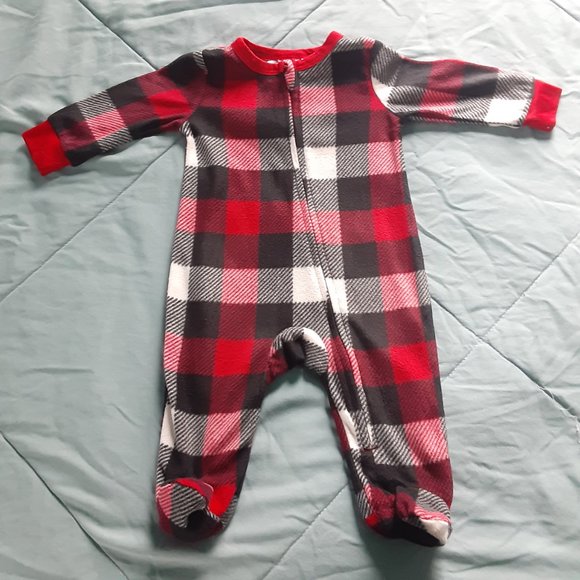 Baby Long Sleeve Bodysuits Footies Lot Of 4 Sizes 0-3-6 Months Taco/Burger - Picture 11 of 13